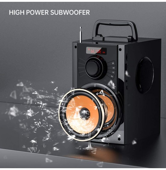 Portable Bluetooth Speaker with Subwoofer Wireless Speakers Outdoor/Indoor Big Speaker Support Remote Control FM Radio TF Card LED Lights MP3 Player Party Speaker for Home Camping iPhone Computer PC Portable Bluetooth Speaker with Subwoofer Wireless Speakers Outdoor/Indoor Big Speaker Support Remote Control FM Radio TF Card LED Lights MP3 Player Party Speaker for Home Camping iPhone Computer PC